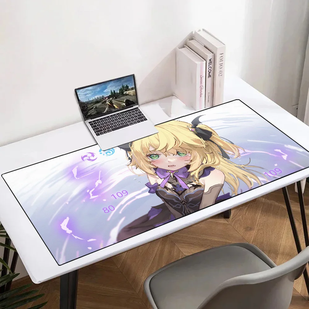 

Fischl Genshin Mousepad Mouse Mat Desk Mat With Pad Gaming Accessories Prime Gaming XXL Keyboard Pad Padding Mat