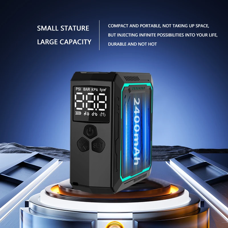 New Arrival Vehicle Tools High-pressure DC 12V Digital Handheld Tire Inflator Mini Electric Bike Pump Portable Air Pump
