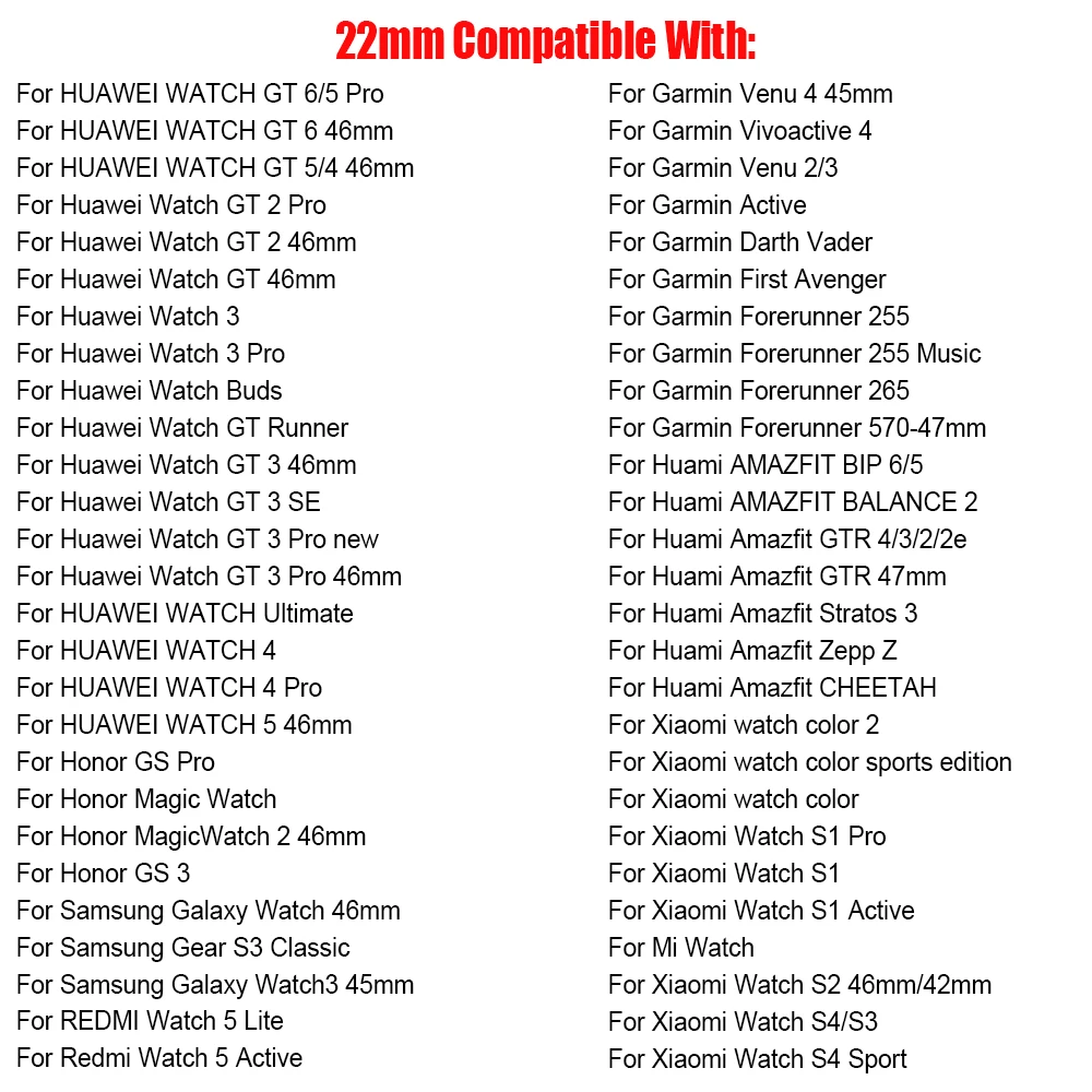 Bracelet en Silicone 22mm pour Samsung Galaxy Watch3 45mm/Gear S3 Bracelet classique pour AMAZFIT BALANCE2/pour montre HUAWEI GT 6 46mm bande