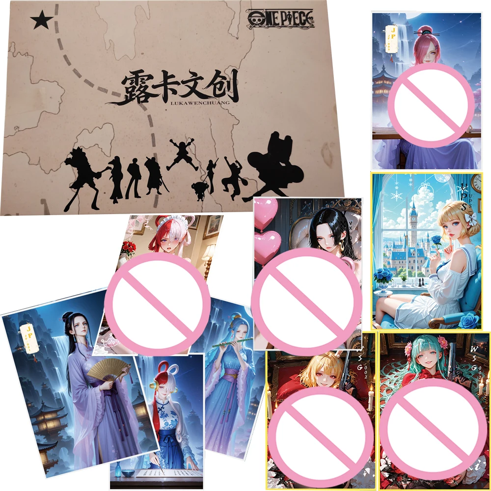 One Piece Collection Card Fans' Favorite Classic Anime Characters Creative Color Paper Cards Christmas Creative Gifts for Kids