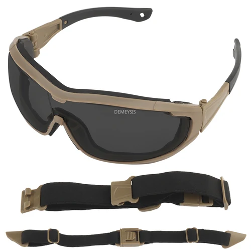 Gafas de tiro protección UV al aire libre caza senderismo montar deportes gafas de sol Airsoft CS táctico Paintball combate gafas