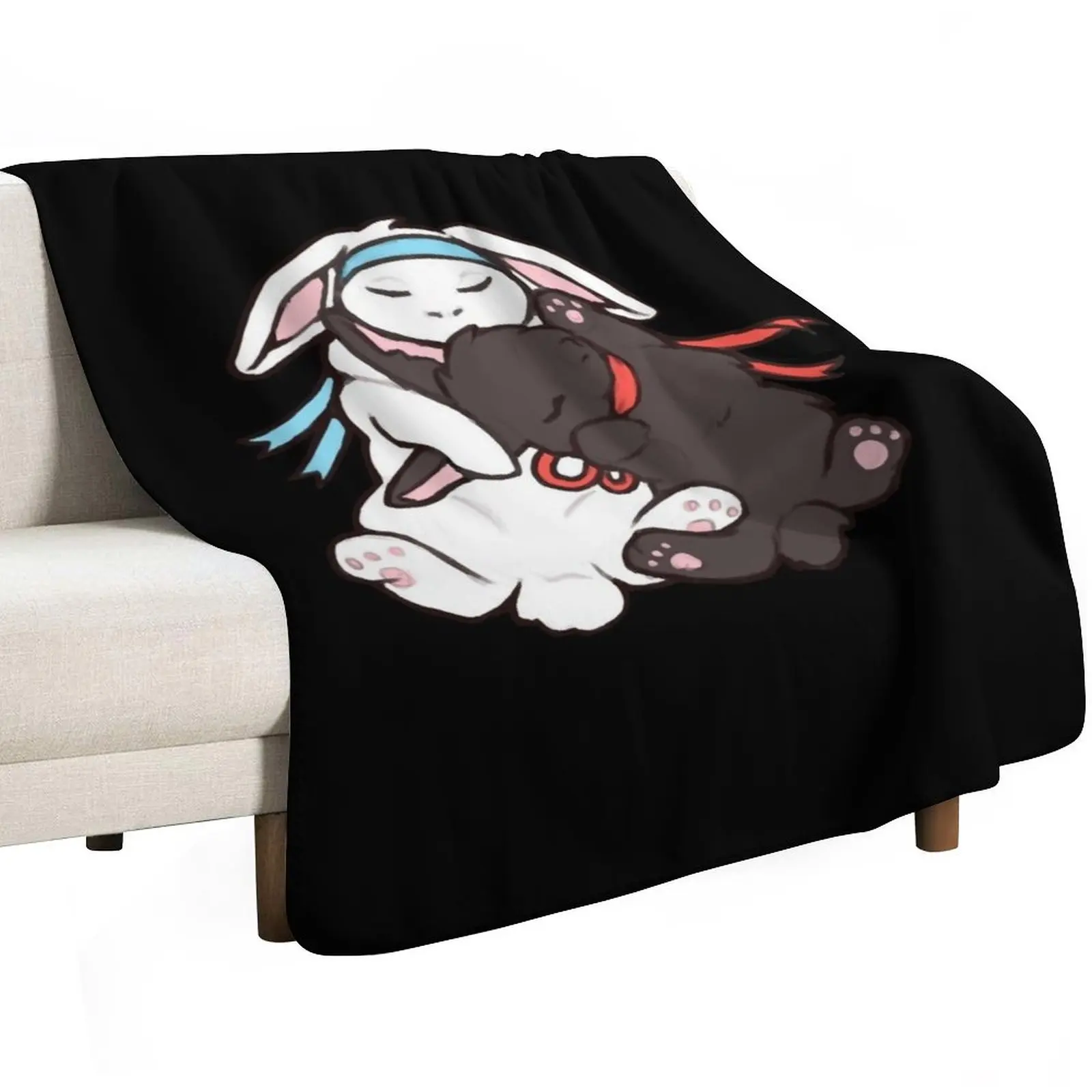 Funny Gifts Wangxian Bunnies Gift For Everyone Throw Blanket for winter halloween Moving christmas decoration Hairys Blankets