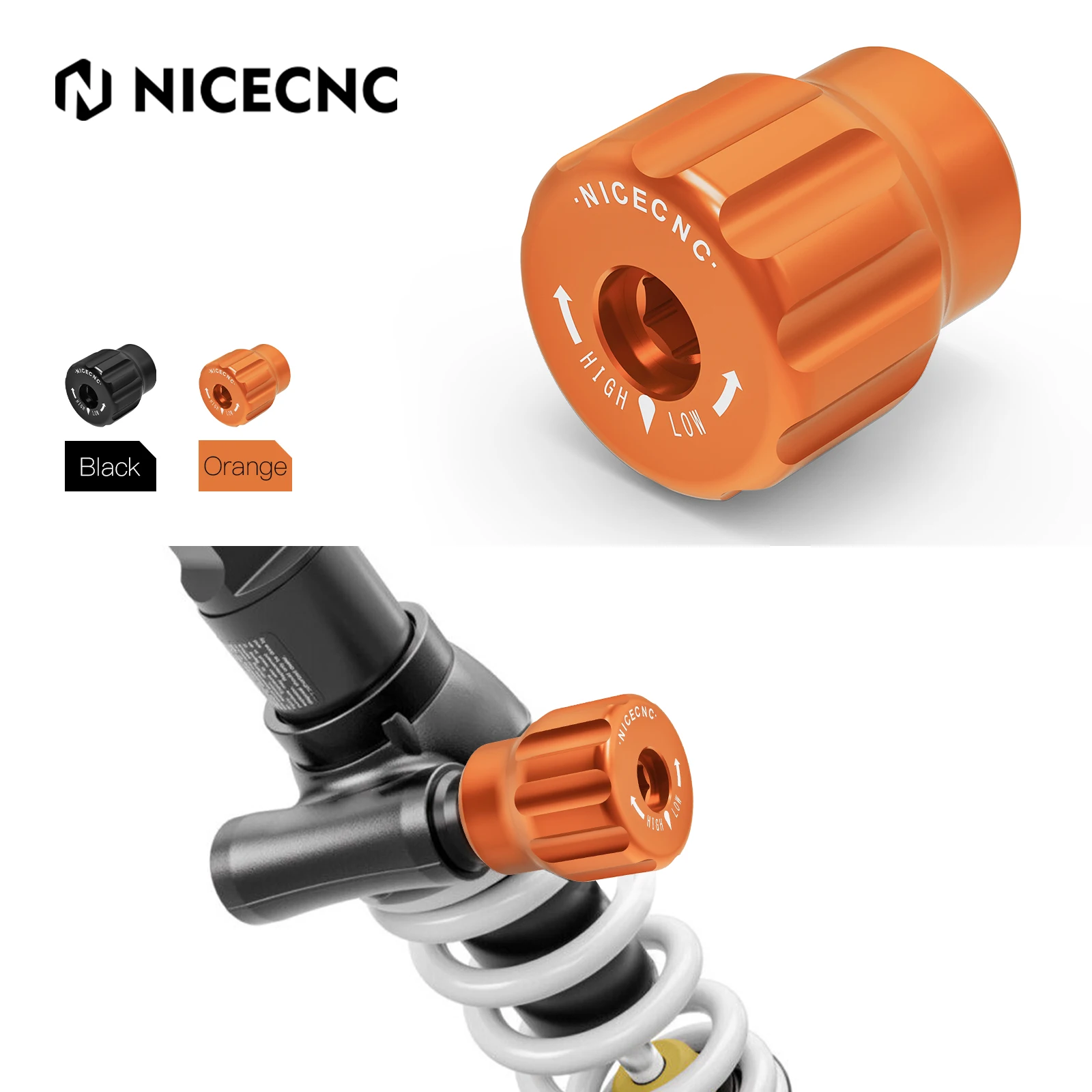 For KTM 890 Adventure 1290 1390 Super Duke R 890 SMT NICECNC Rear Shock Absorber Preload Adjuster Husqvarna NORDEN 901 2022-2024
