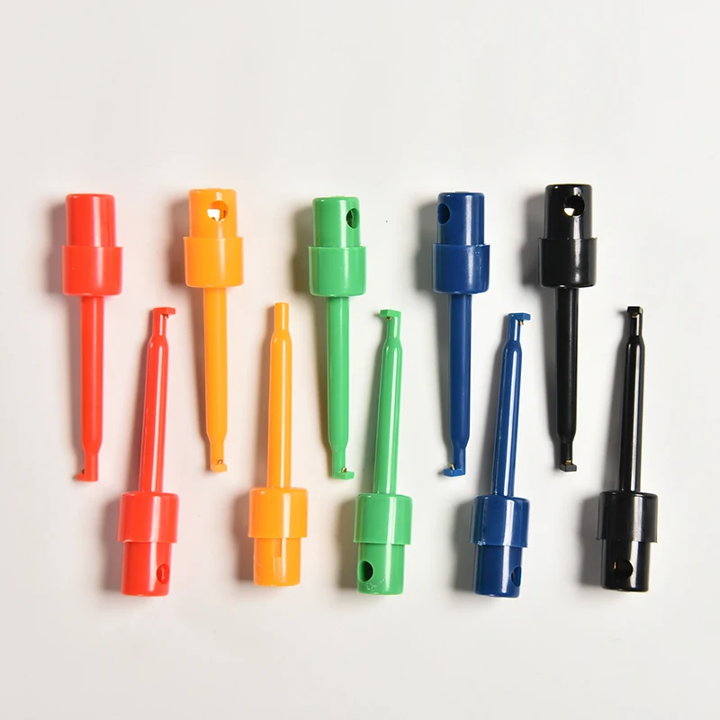 ชุดสายวัดมัลติมิเตอร์ขนาดเล็ก 10 ชิ้น พร้อมคลิปหนีบแบบตะขอ สำหรับทดสอบ SMT/SMD สำหรับโทรศัพท์มือถือและผลิตภัณฑ์อิเล็กทรอนิกส์