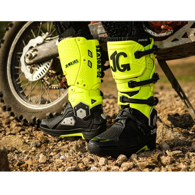 Men Women Riding Mid-Calf Ankle Protective Shoes Moto Motorbike Equipment Racing Long Motorcycle Boot New Arrival Motocross Boot
