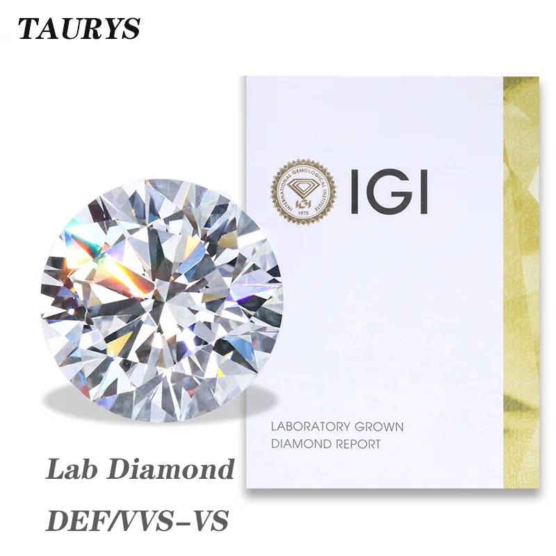 Ts 1carat Lab-grown Diamond 0.9mm-3mm Round Grown Diamonds Brilliant Full Cut DEF VVS-VS Loose Lab Created Diamond Wholesale