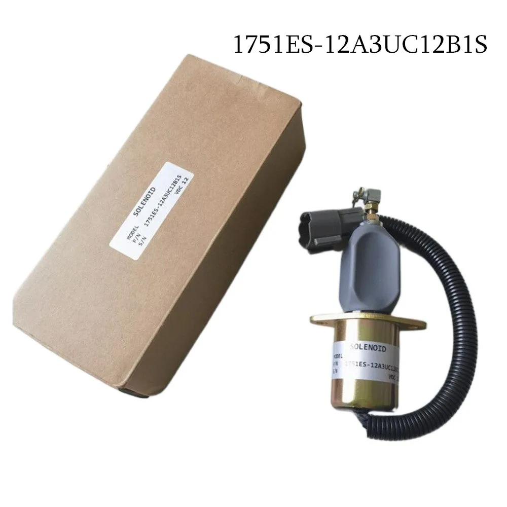 

1751ES-12A3UC12B1S Fuel Shut Off Solenoid For Hyundai Excavator R60-5 R210-5 R335-7 For Yanmar Engine 12V