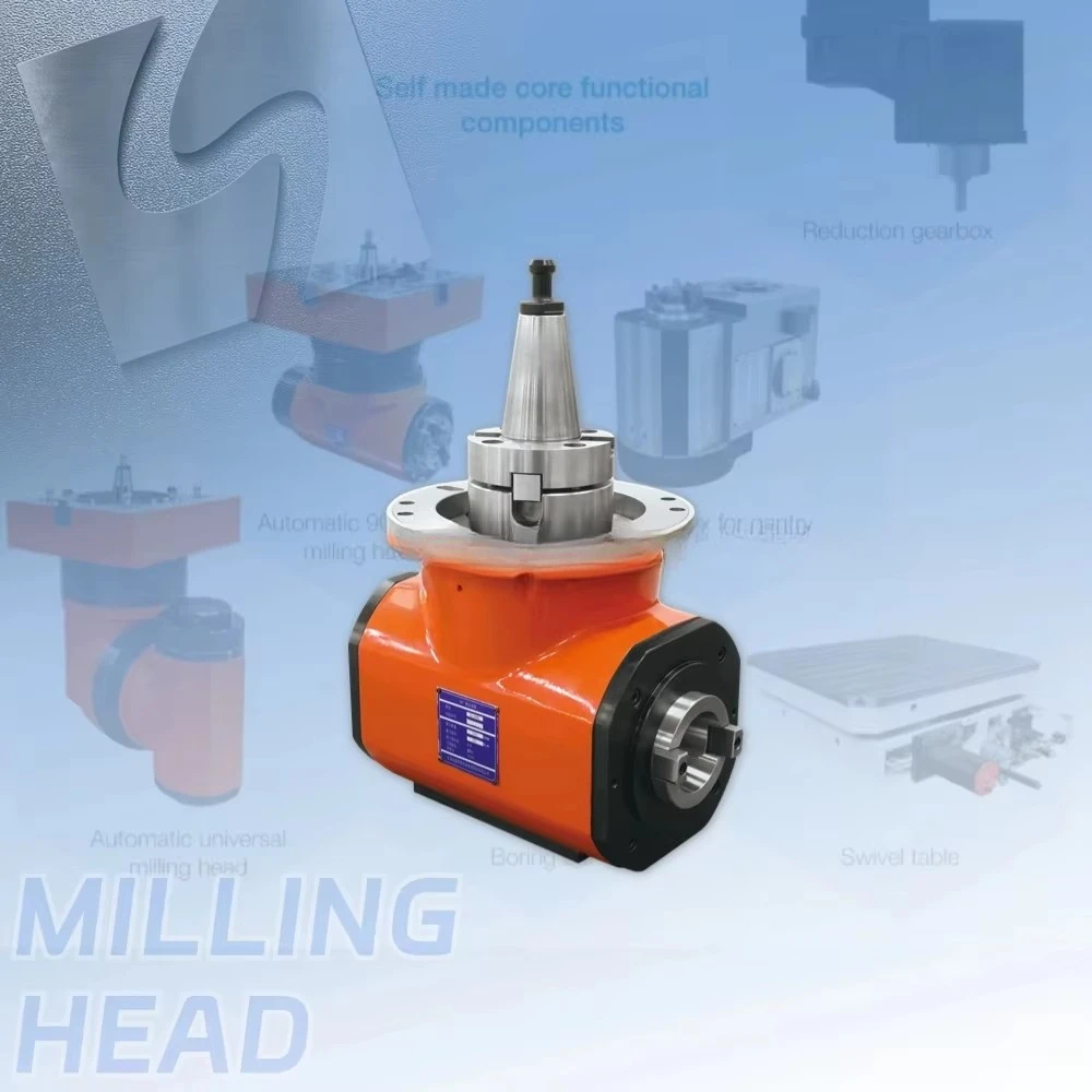 GS-A80C horizontal numerical control milling head angle head 90 degrees 200kg milling machine accessories 1 year warranty