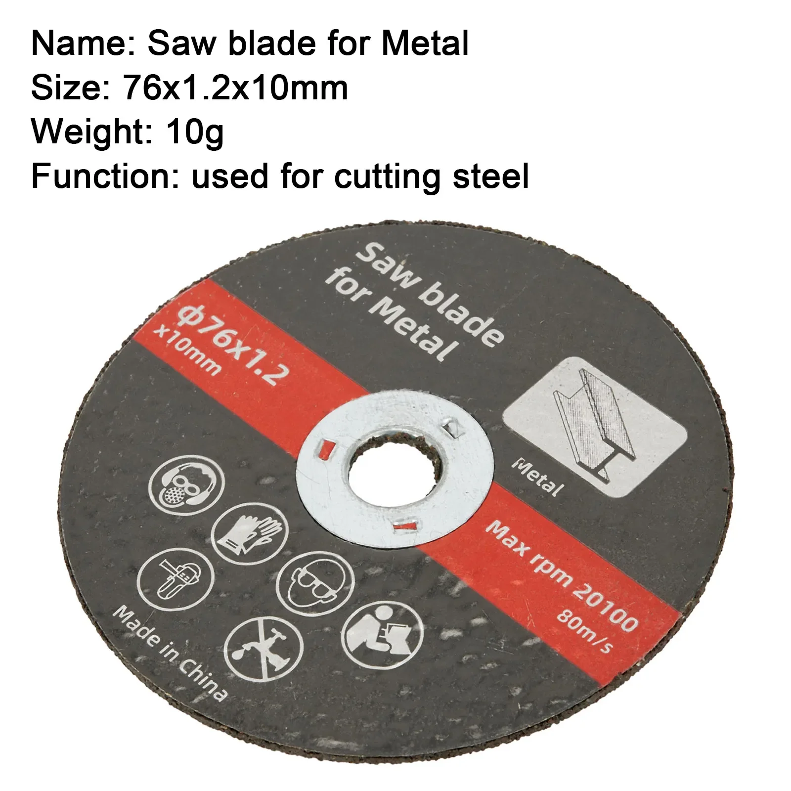 76mm Cutting Disc Circular Resin Saw Blade Grinding Wheel For Angle Grinder Metal Hard Materials Cutting Power Tool Accessories