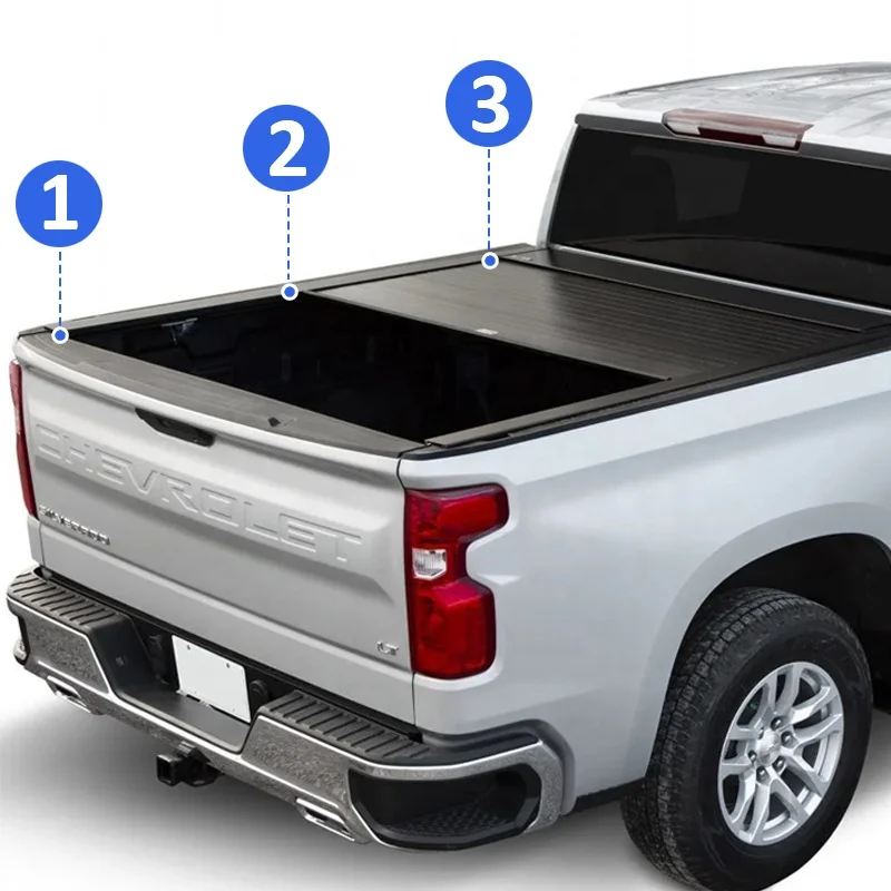 

Factory Direct Waterproof Pickup Retractable Roller Lid Shutter Truck Bed Tonneau Cover For Chevrolet Colorado VW Amarok