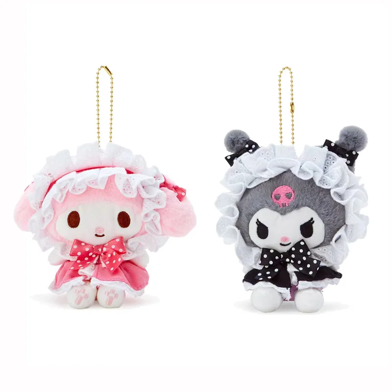 Pendentif en peluche My Melody Cartoon pour sac à dos, clé remplie, Sanurgente Kuromi, Creative Animation, périphérique, cadeau d'anniversaire pour les filles