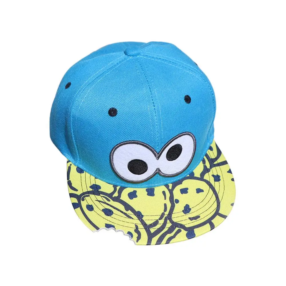 Snapback قبعة العين البيتزا قبعة بيسبول الكورية نمط واقية من الشمس قبعة الشمس بلون الكرتون بلغت ذروتها قبعة الرجال #3