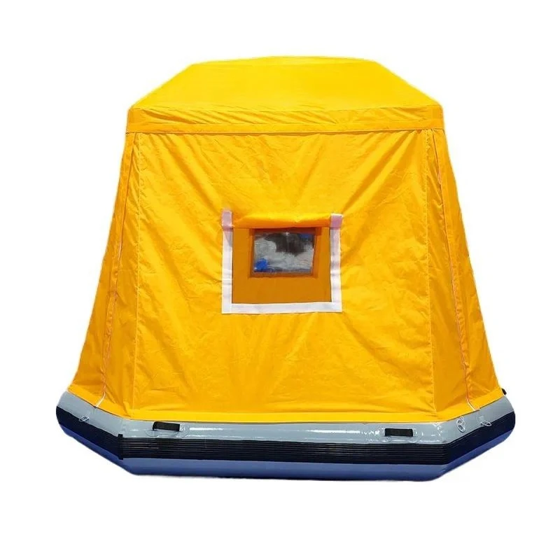 Inflatable Floating Tent for Water Camping Shoal Raft Boat Summer Water Game Equipment Outdoor Inflatable Shelter