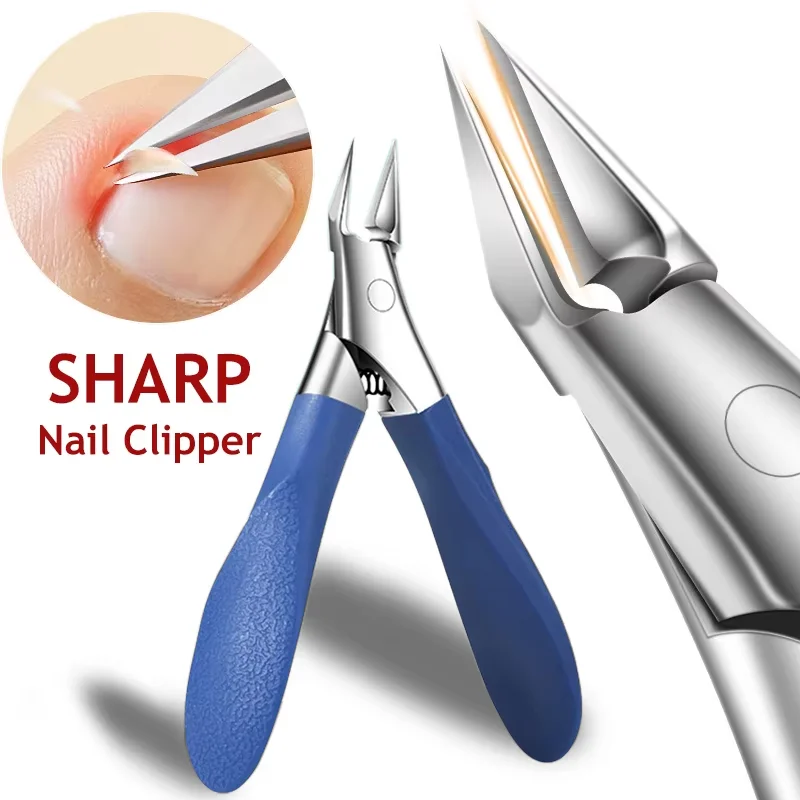 Tijeras exfoliantes, cortador de cutículas, herramienta de pedicura, cortaúñas, cortaúñas, alicates de corrección de pies encarnados