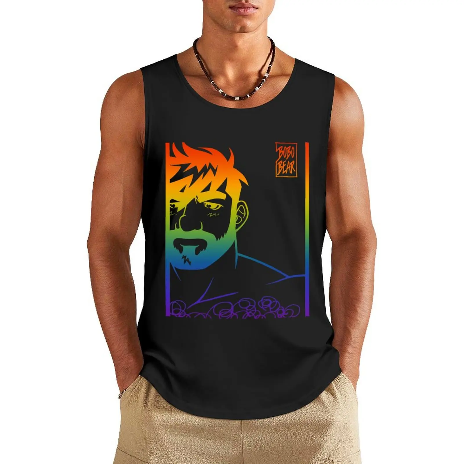 

ADAM LIKES PRIDE Tank Top Men's fitness t-shirt Men's gym t-shirts gym clothing men