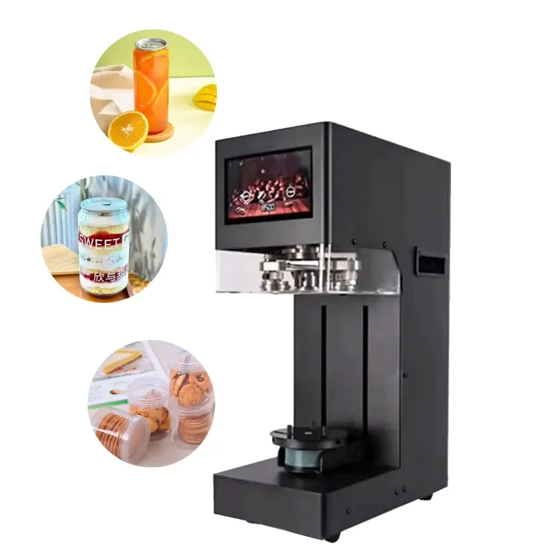 Automatic Can Sealing Machine for Tin Bottles Easy Operation Portable Manual Sealer for Food Beverage Packaging Home Use Tool