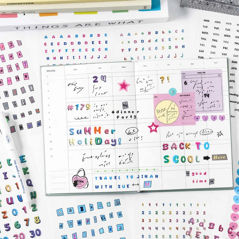 20 صفحة/قطعة الكورية Ins Starlight Dot سلسلة ملصقات الزخرفية جراب هاتف محمول لتقوم بها بنفسك المعبود Photocard Kawaii مجلة ملصق #3