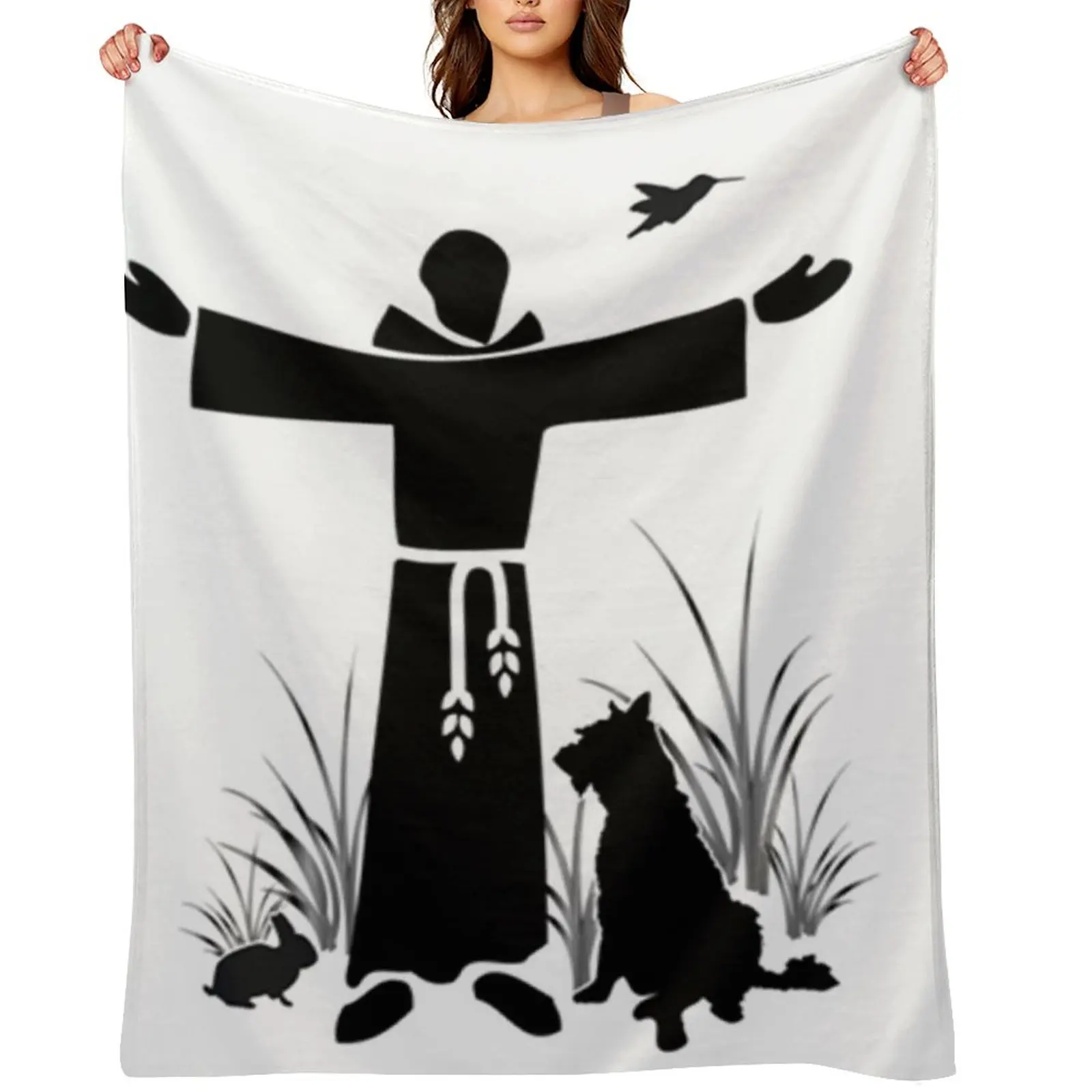 

Feast of St Francis of Assisi Throw Blanket Weighted Decoratives Loose Travel Blankets