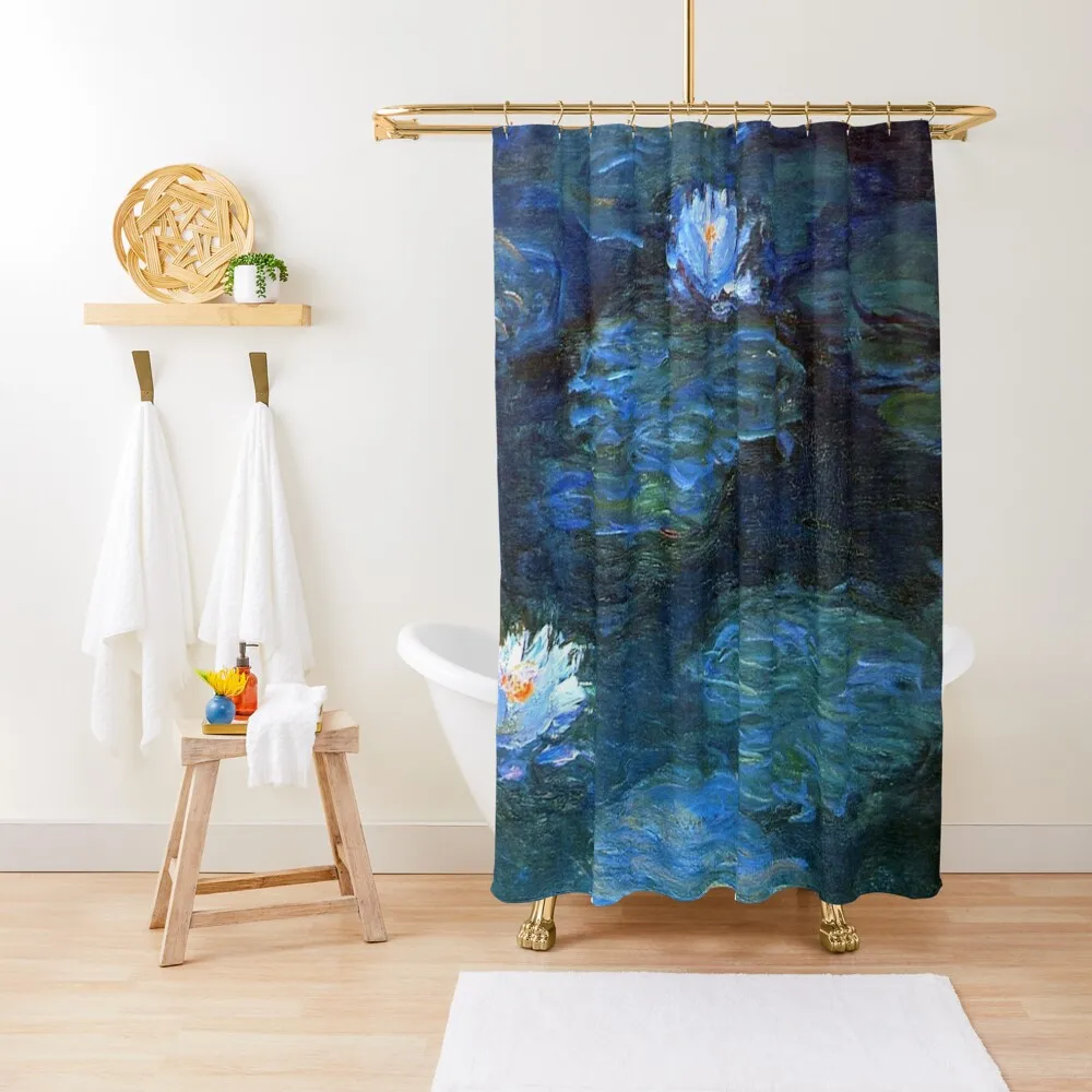 

water lilies Monet Claude Monet vintage wall art Shower Curtain Window Shower Sets For Bathroom Curtain