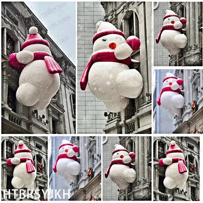 Inflatable wall climbing snowman Christmas decoration winter mall scenic area promotional activities decorative gas model