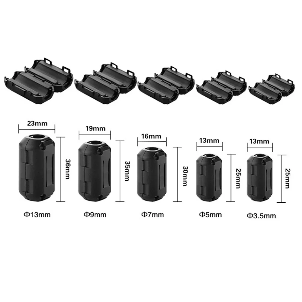 Ferritkern-Ringfilter 60x20x36 Mm – 2 Stück, Rauschunterdrückung, Für USB, Netzwerk & Antennenkabel, Grün Isoliert