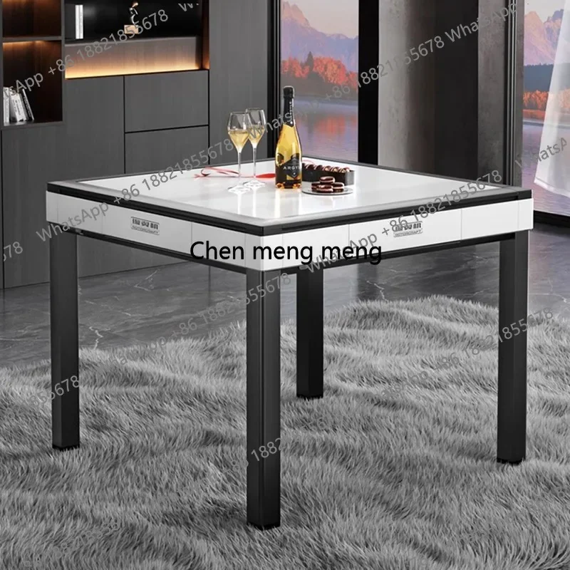 

Современный автоматический стол для маджонга с функцией перемешивания, умный стол для маджонга в стиле «Американские горки», игровой стол для маджонга с подачей карт, для столовой