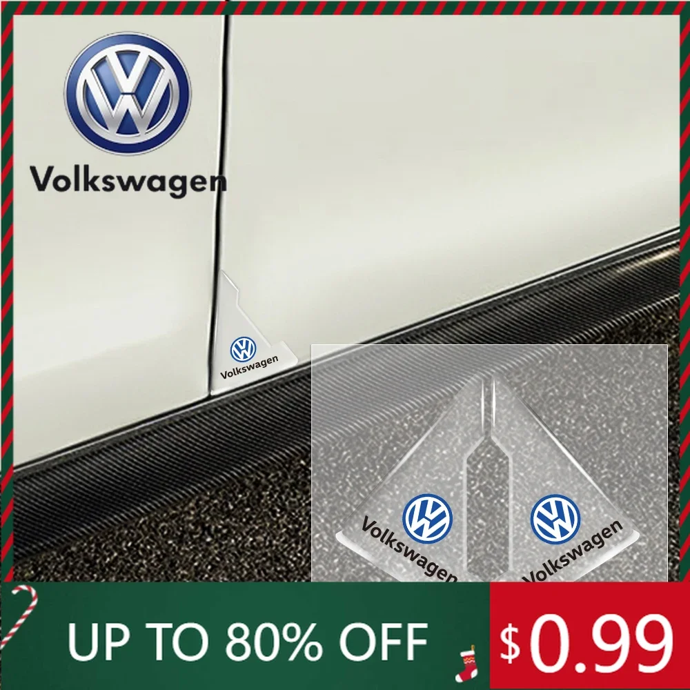

Для VW Volkswagen Jetta MK5 Golf, для Volkswagen VW Jetta Golf R GTI, 2 шт. универсальные силиконовые накладки на углы дверей автомобиля, защита от столкновений