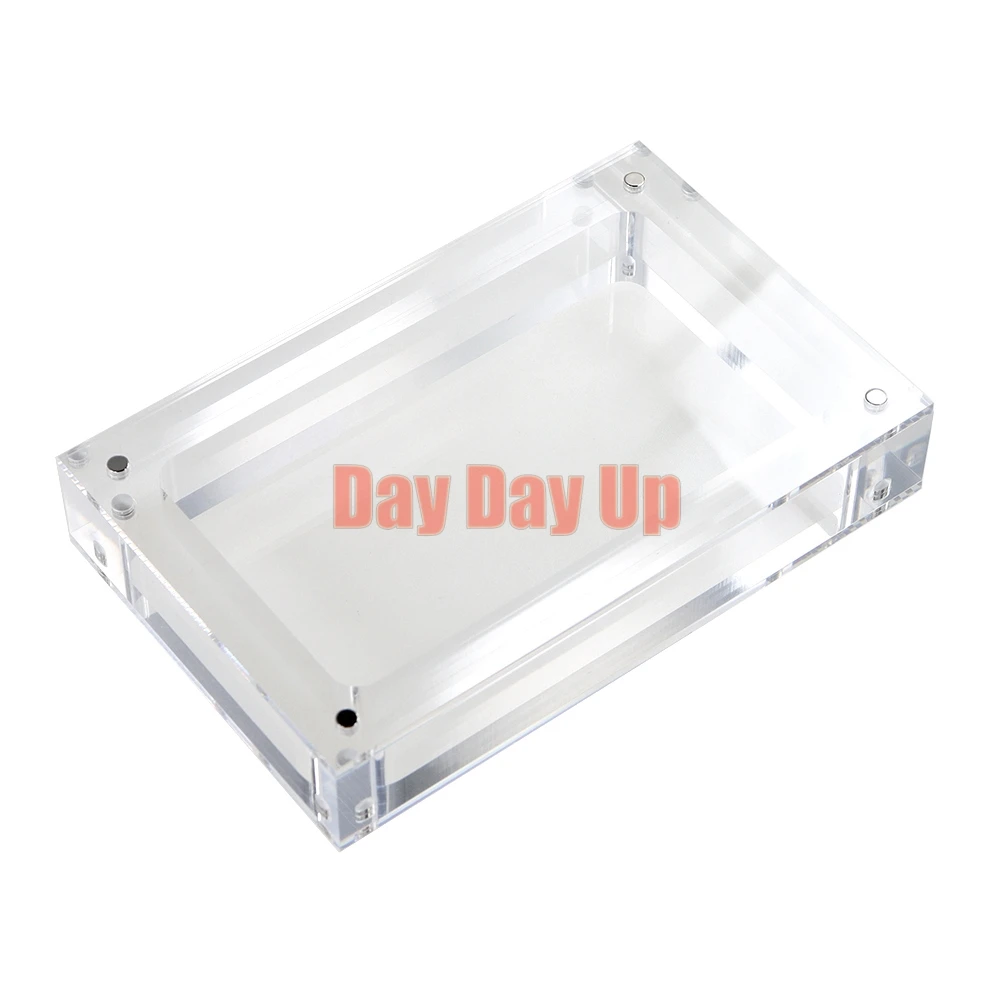 6PCS For NDSL Clear Transparent Storage Magnetic Acrylic box For NDSL Game Console Cover Shell Box Display Stand
