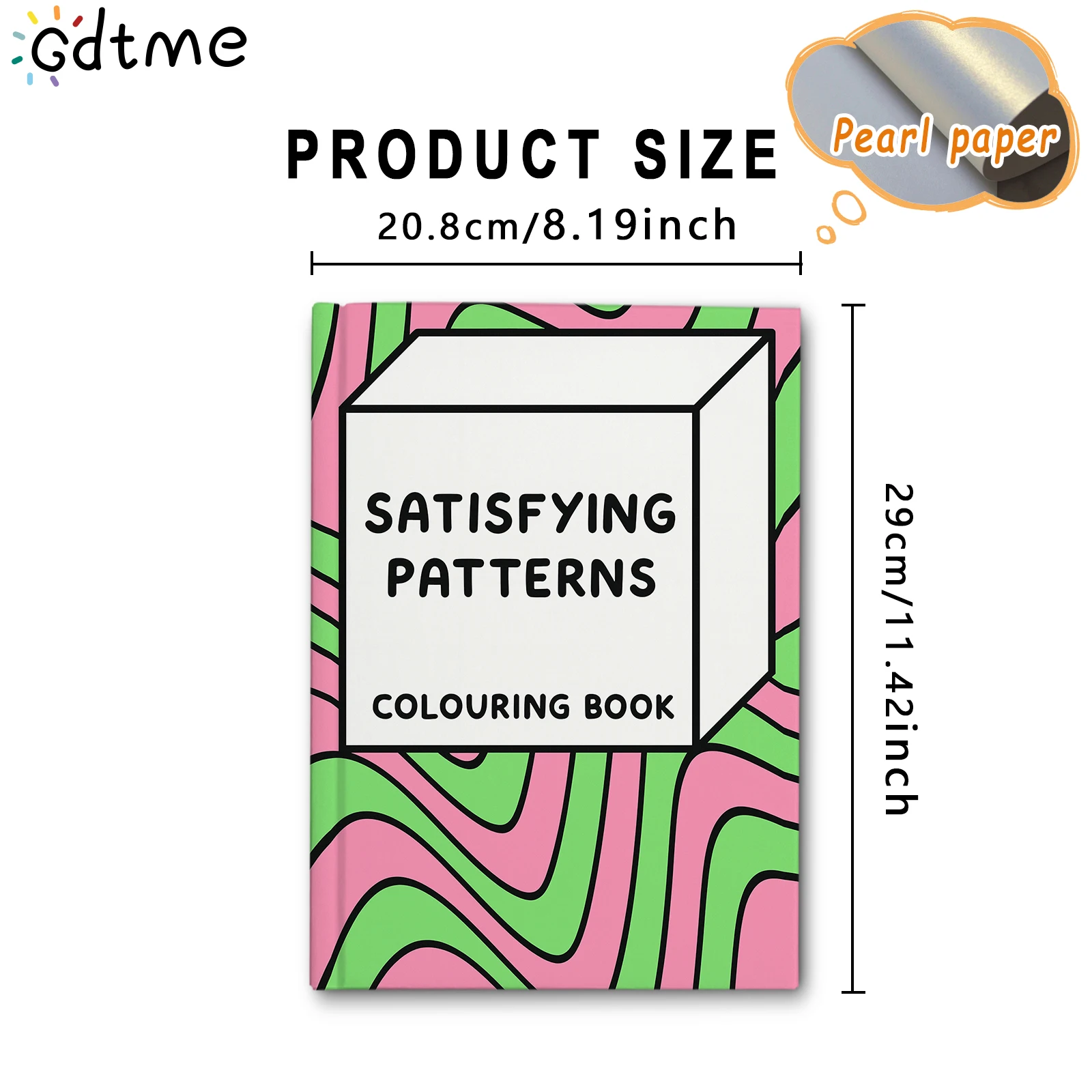 SATISFYING PATTERNS Malbuch zur Stressabbau – Kunsttherapie gegen Angstzustände und Achtsamkeit mit kreativen Malseiten – Detail 2