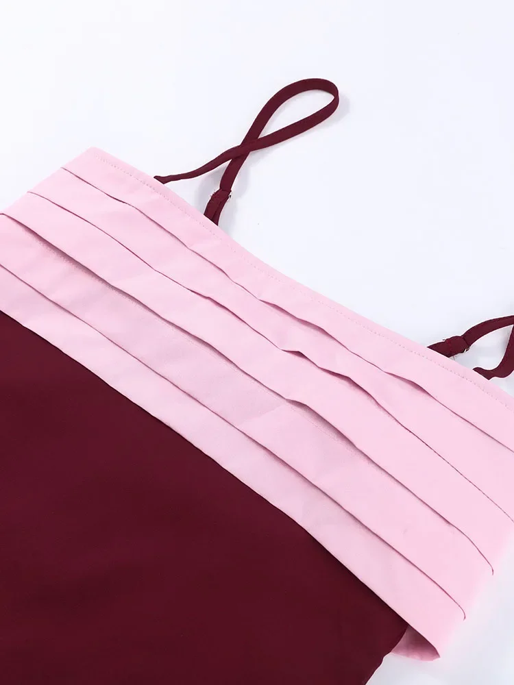 Elegant Women's Beach Long Dress Sexy Patchwork Suspender Tube Top Female Dresses 2026 Chic Summer Ladies Beachwear Robe - view 5