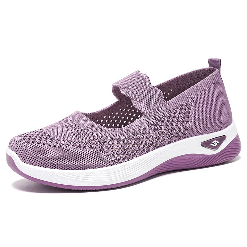 

Women Shoes in Summer Shoes for Middle-aged and Elderly Mothers Breathable Lightweight and Brisk Walking Old Beijing Cloth Shoes