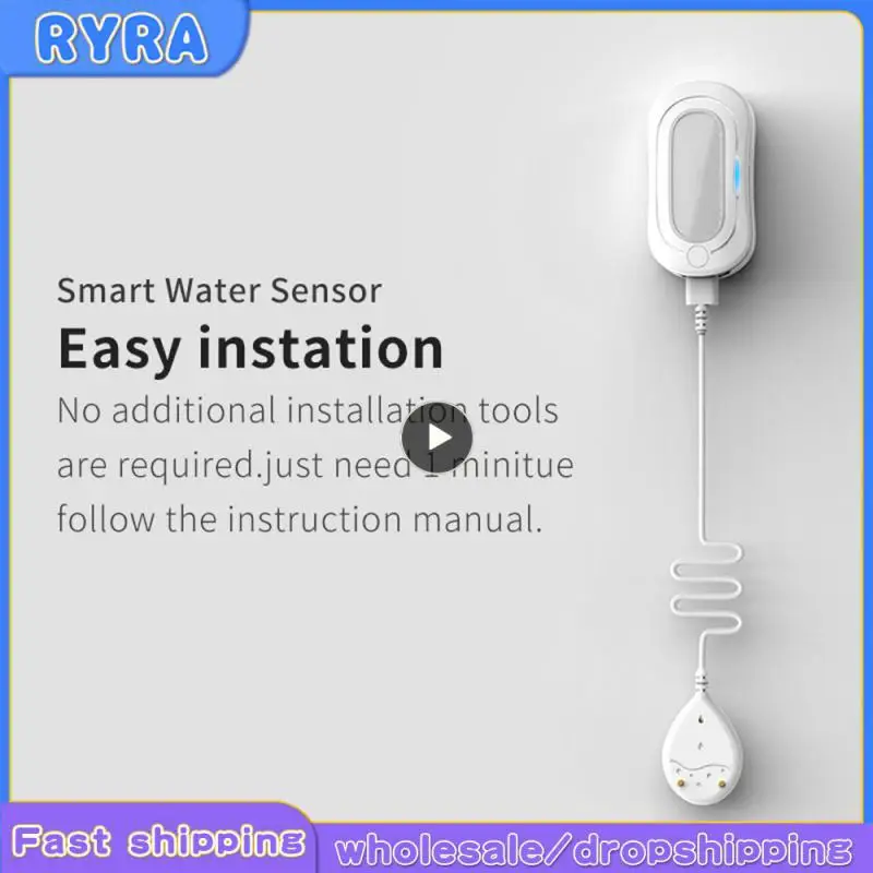 

Tuya Smart Flood Detector Water Leak Sensor Alarm Security Protection Voice Smart Home Work With Smart Life APP Via Alexa