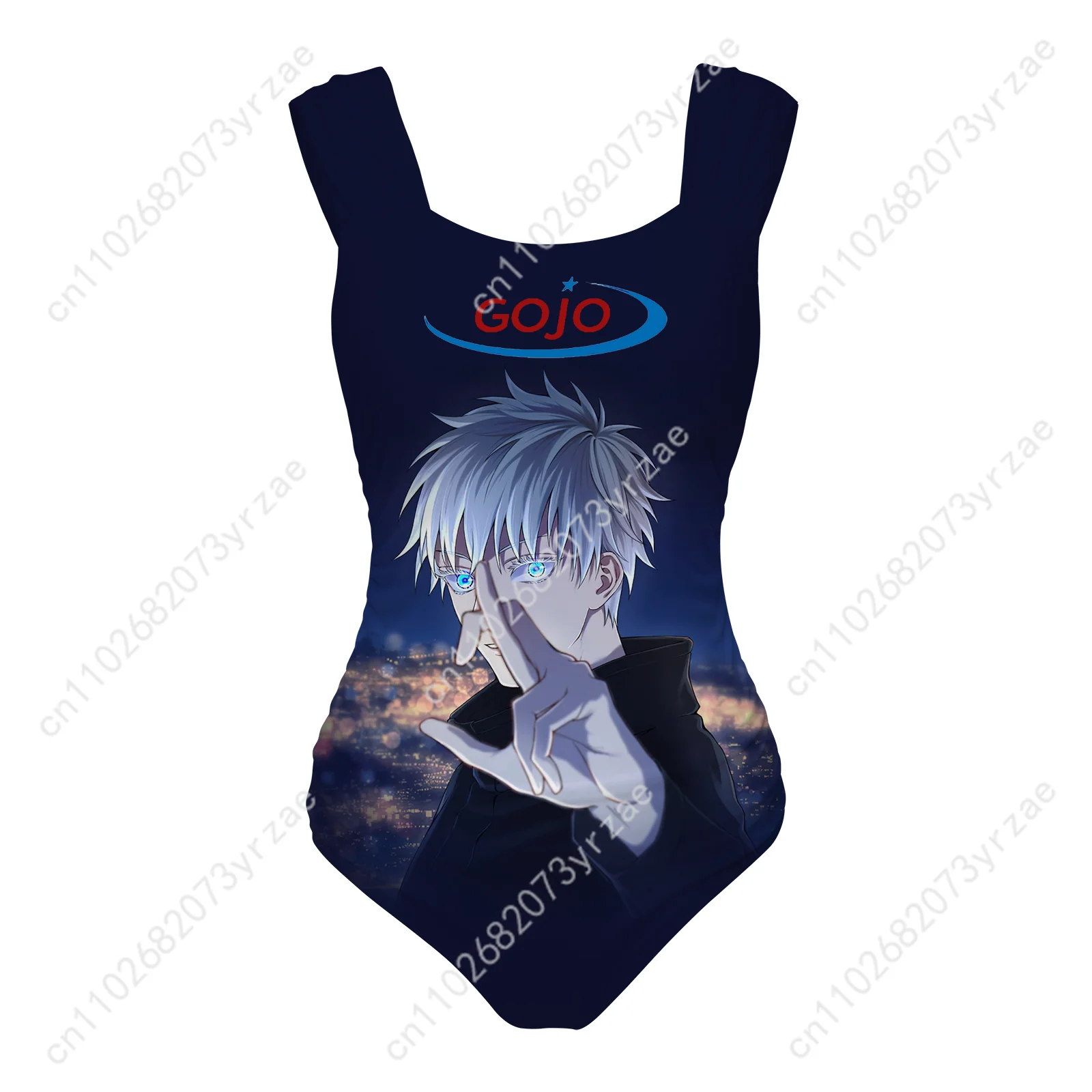 Satoru Gojo One Piece Swimsuit Wide Strap Womens Bathing Suits Personalized Swimwear Pool Party Sexy Bikini Custom Made Suits