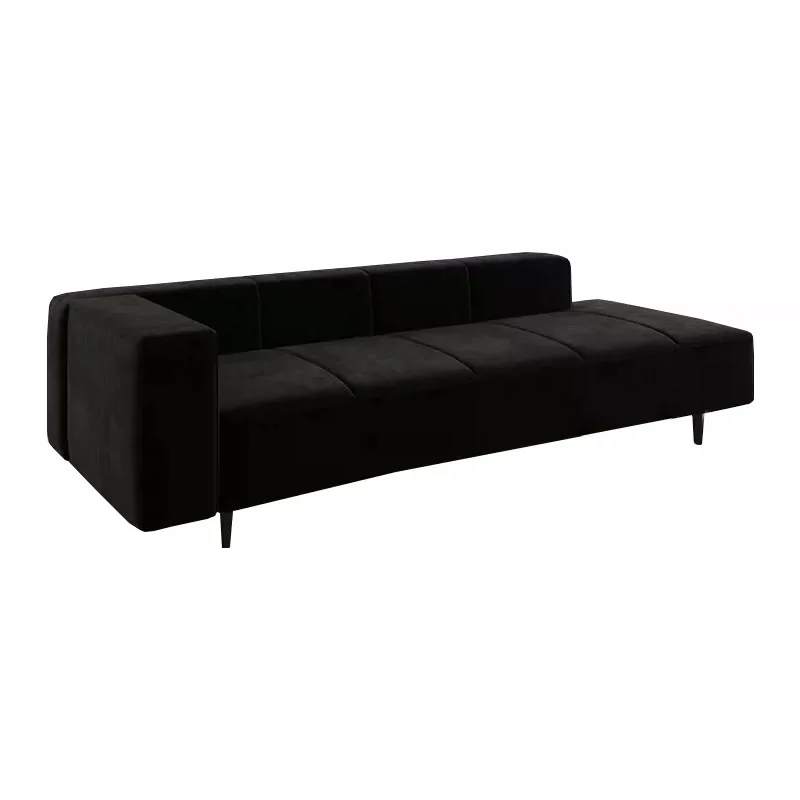 xx-Nordic Luxus-Sofa-Set für kleine Wohnzimmer, minimalistisches Möbelstück aus Lammvelours für Zuhause und Apartments