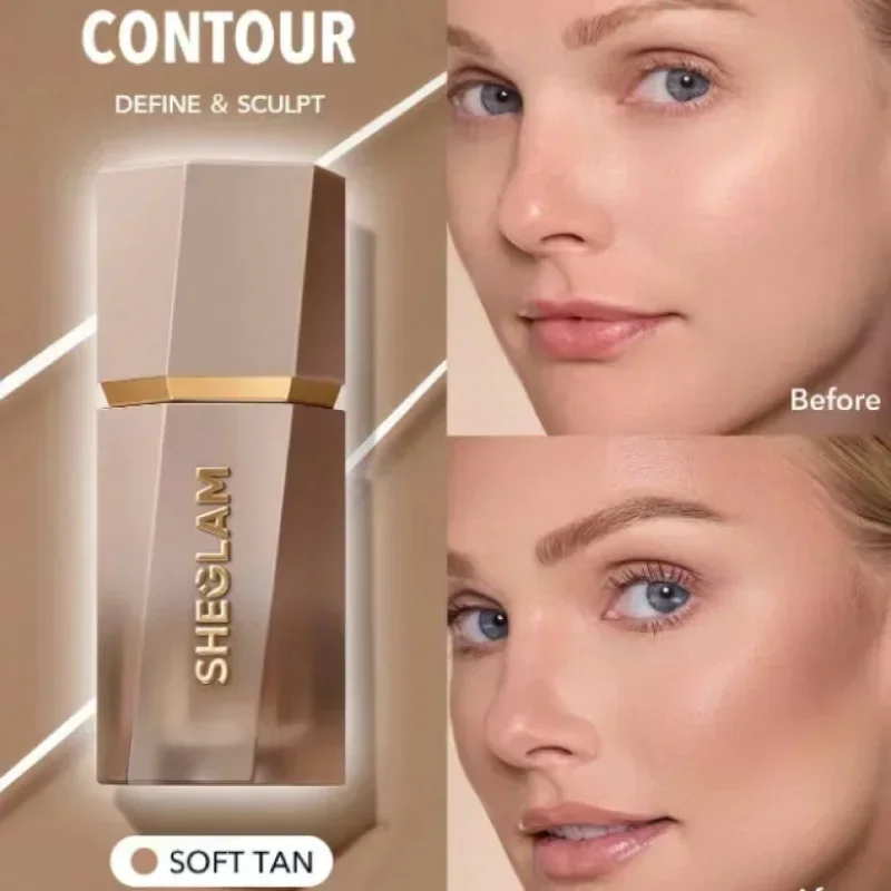 

SHEGLAM SUN SCULPT Liquid Contour Stick Natural Matte Highlighter Nose Shadow Contouring Brighten Long-Lasting Makeup Cosmetics
