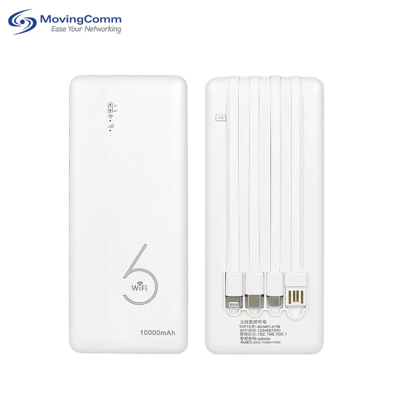 RTS 4G Cat4 Wifi6 Mifis Pocket Wifi Esim جهاز توجيه محمول Lte 4G موبايل غير مقفول لاسلكي صغير 10000mAh واي فاي مع بنك الطاقة
