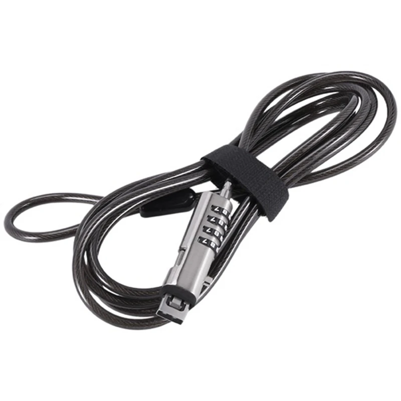 2Pcs USB Notebook Laptop Combination Lock Universal Security USB 4 Digit Combination Lock For PC Laptop Computer