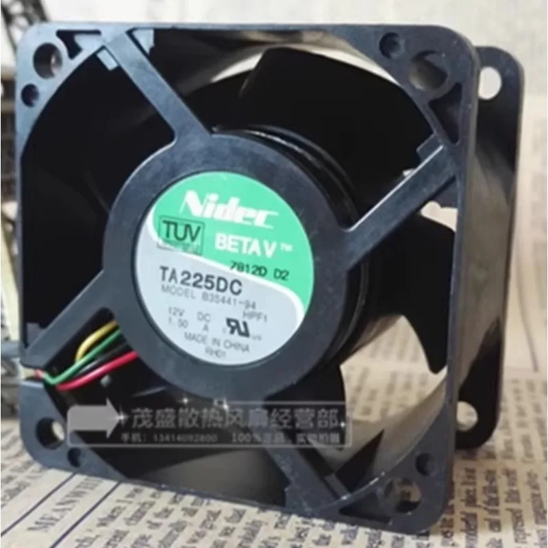 New Fan for NIDEC TA225DC B35441-94 12V 1.50A 6cm 6038 Cooling FAN 6CM 60*60*38MM