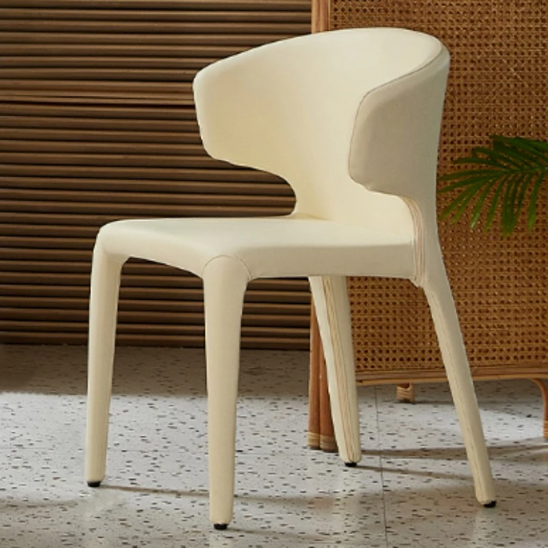 Italian Dining Chair Simple Household Modern Minimalist Armchair Light Luxury Creative Armrest Dining-Table Chair furniture