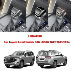 For Toyota Land Cruiser 300 LC300 2022 2023 2024 Interior Accessories Car Gear Head Shift Knob Cover Handball panle Trim Sticker