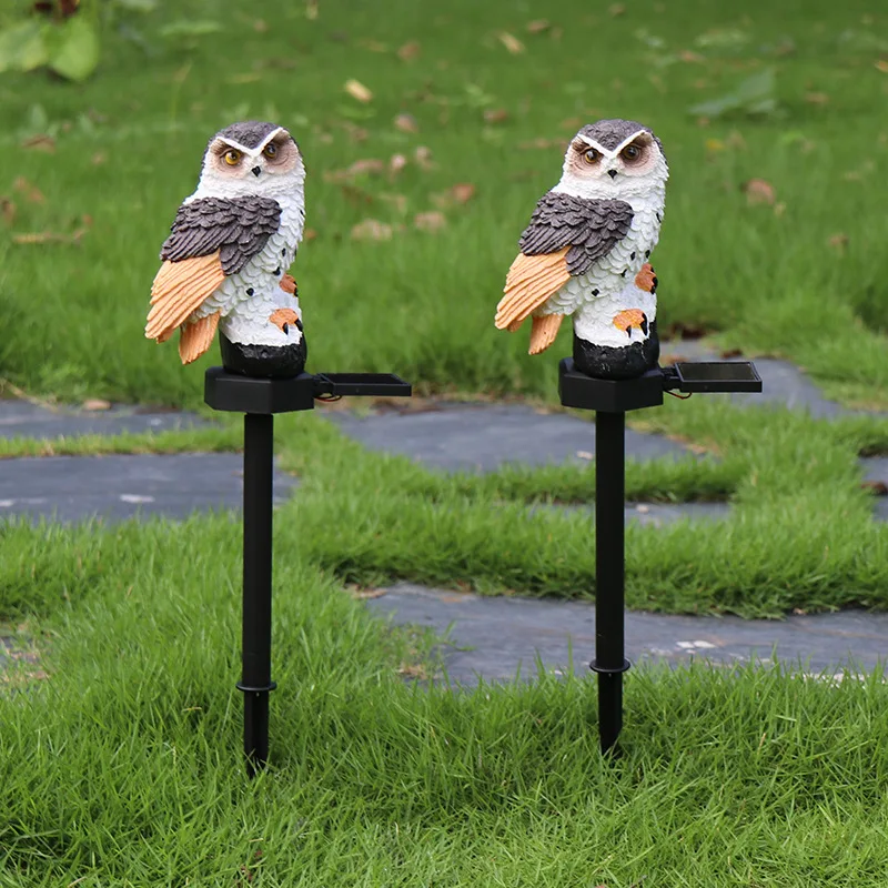 1Pc Courtyard Owl Solar Light Garden Decoration Fairy Lights Outdoor Waterproof Decor Wedding Gatherings Party Garden Decoration