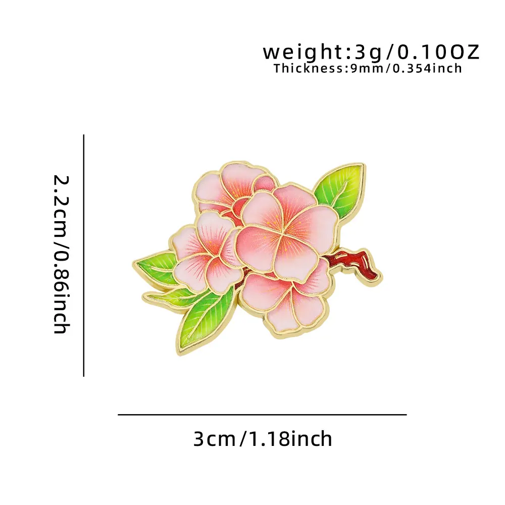 Elegante botanische Emaille-Blumenanstecker, sortierte Pflanzen-Reversbroschen, Natur-Abzeichen für Kleidung, Damen-Modeaccessoires