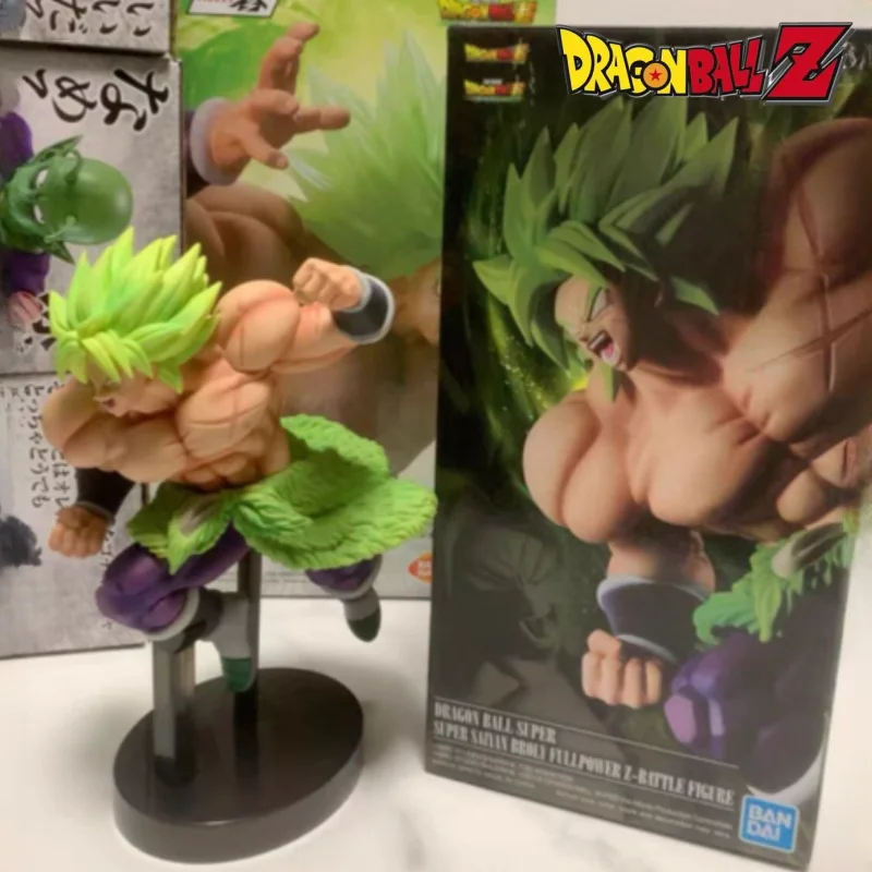 Figurecrazy Dragon Ball Z Figure Broly Super Saiyan Broli Green Hair Pvc Figure Goku Vegeta Dark Blue Frieza Fighting Model Toy