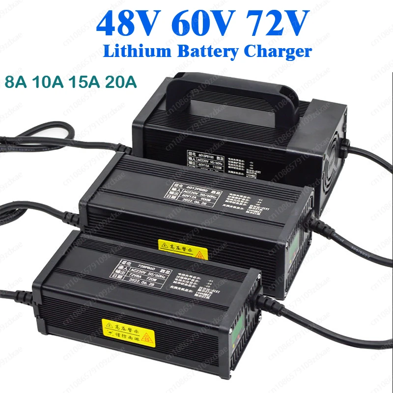 60V 48V 20A 15A charger 15A 60V 10A 8A 72V 20A 84V 20A 54.6V 15A 58.8A 67.2V 30A 71.4V Smart Charger for lithium lifepo4 battery