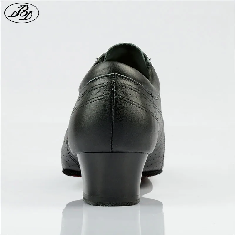 BD Dance Men รองเท้าเต้นรำแบบละติน424แยก Outsole หนังนุ่ม Professional Dancesport รองเท้าส้นยืดหยุ่น Ballroom รองเท้าเต้นรำ