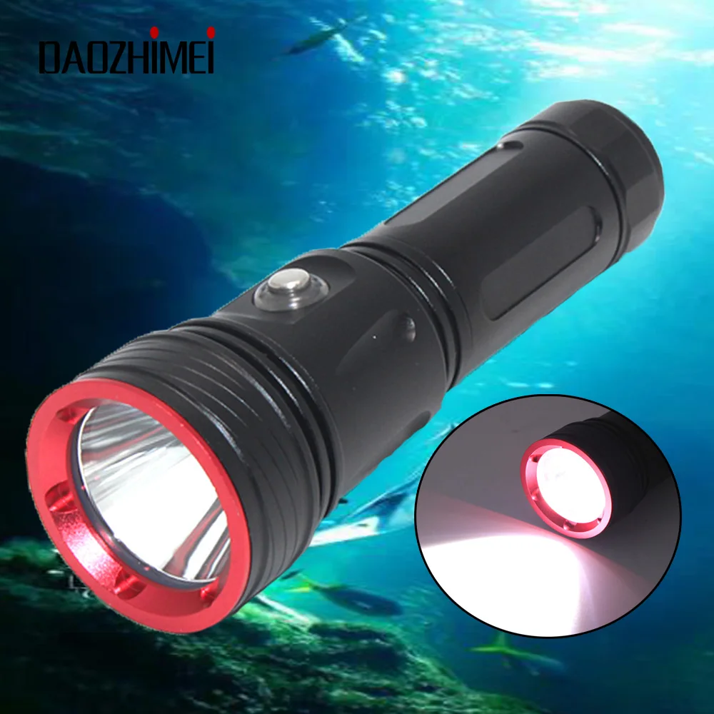 6000 LM Diving Flashlight XHP70.2 LED High Power Underwater Waterproof IPX8 Dive Fill Lights Outdoor Tactical Lighting Lanterns