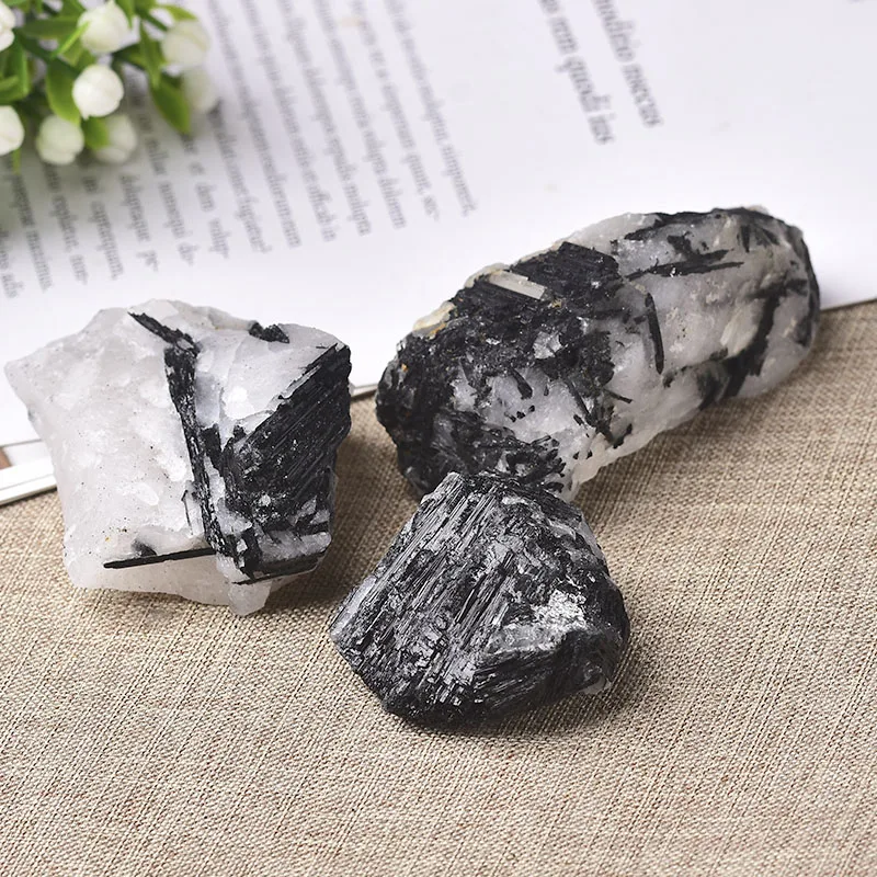 

100% Natural Black Tourmaline Wholesale Crystal Rough Original Mineral Specimen Home Decoration Raw Crystals Quartz Crystal Gift