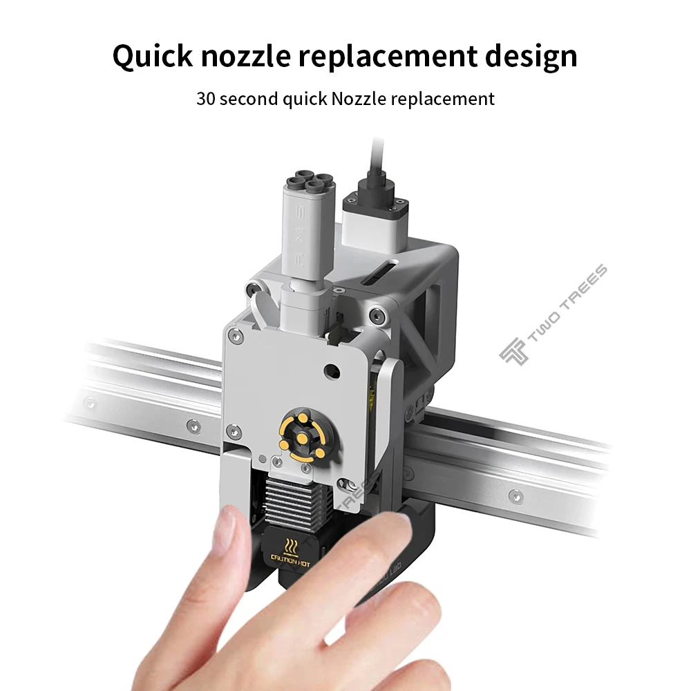 For Bambu Lab A1/A1 Mini All-in-one Hotend Kit with 0.4/0.6/0.8mm Hardened Steel Nozzle for BambuLab A1 Replace Hotend Kit