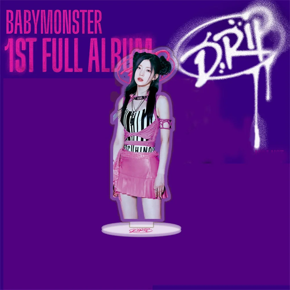 Kpop Idol Babymonster New Album Acrylic Stand Figure Desktop Decoration RUKA PHARITA ASA AHYEON RAMI  RORA CHIQUITA Fans Gifts