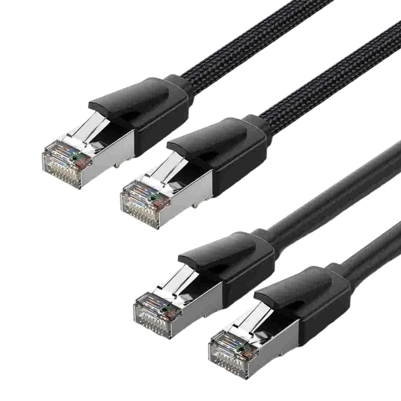 Cat8 Ethernet-Kabel 40 Gbit/s Abschirmung RJ45-Kabel Stabile Verbindung für PC-Router Y4QF – Detail 7
